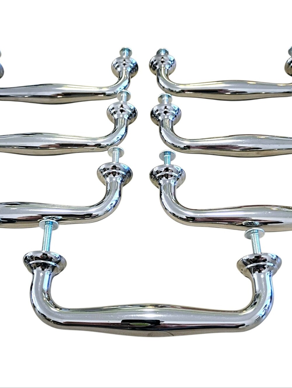 IKEA Drawer Pulls Handles Silver Stainless Steel Metal 12 Lot Open Box Never Use